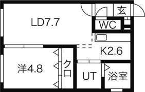 リーフコート平岸の間取り画像