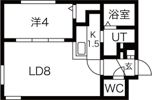 ラフィーネ中の島の間取り画像