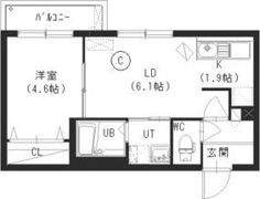 ガーデン南平岸の間取り画像