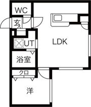 Le sucre平岸（ル・シュクル平岸）の間取り画像