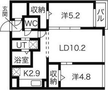 フォレストヒルズBの間取り画像