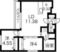 GRANDUKE八軒geneの間取り画像