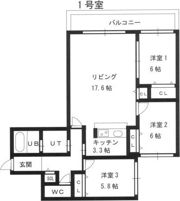 Rainbow Road宮の森2ndの間取り画像