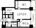 D＇グラフォート札幌ステーションタワーの間取り画像
