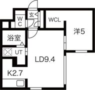リヴィエール豊平312の間取り画像