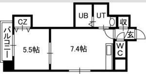Azzurri Garden山鼻の間取り画像