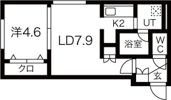 ALPHA学園前の間取り画像