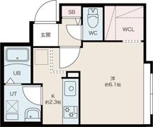 トレサイーユ福住の間取り画像