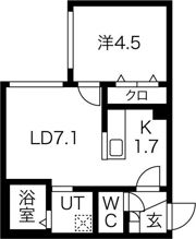 ラグジースペース自衛隊前の間取り画像