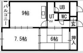 グランドコーポ中の島の間取り画像