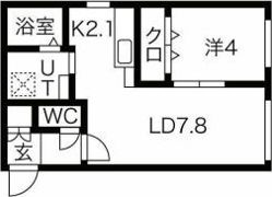 Cardano麻生（カルダノ麻生）の間取り画像