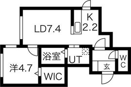アウラ サッポロの間取り画像