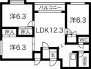 ドエル宮の森パート1の間取り画像
