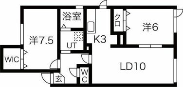 ノルデンハイム屯田IIの間取り画像