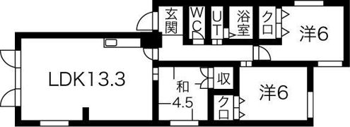 シャルロッテ藤嶋の間取り画像