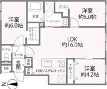 シティグレイス新札幌の間取り画像
