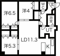 カピテーヌ琴似の間取り画像