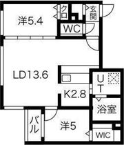 コローレ北円山の間取り画像