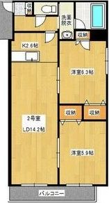 フェバリット弐番館の間取り画像