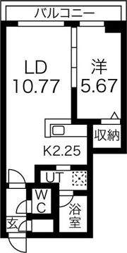 ピオネロ琴似の間取り画像