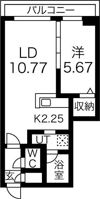 ピオネロ琴似の間取り画像