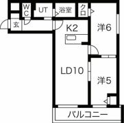 AXIS-FA苗穂の間取り画像