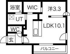 F/LEAD琴似の間取り画像
