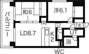 リゾルテ中央の間取り画像