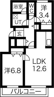 アーバンシャトーの間取り画像