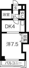 プレサント南5西9の間取り画像