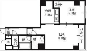 エステラ南3条館Aの間取り画像