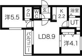 ルミノ豊平の間取り画像