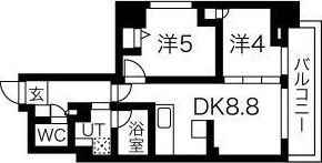 ラ・クラッセ札幌大通ミッドシティの間取り画像