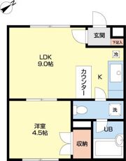 αNEXT東札幌第2の間取り画像