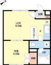 αNEXT東札幌第2の間取り画像