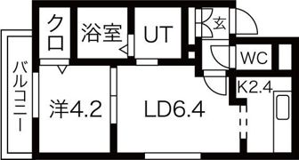 Pine hills東区役所前の間取り画像