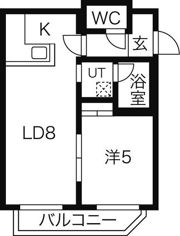 リラブランシェ琴似の間取り画像