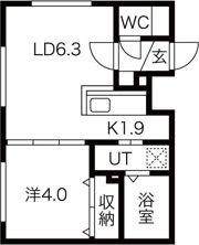 シティレジデンス北6条の間取り画像
