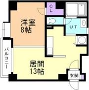アパネス新さっぽろの間取り画像
