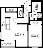 RITZ GRANDE 菊水上町の間取り画像
