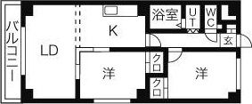 プラザくりの木の間取り画像
