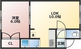 エバメゾン北郷の間取り画像