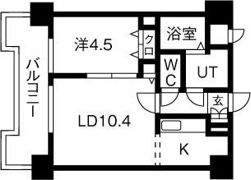 UURコート札幌北三条の間取り画像
