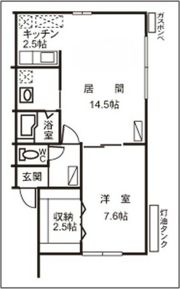 TKハイツの間取り画像