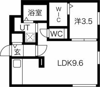 エゾンス西線9条の間取り画像