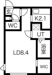 La Vie Belle医大前の間取り画像