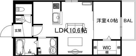ブランシャール西線11条HDの間取り画像