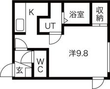 シャンテ南5条の間取り画像