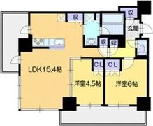 ザ・札幌タワーズ ウエストタワーの間取り画像