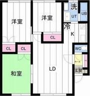 メゾン白はとの間取り画像